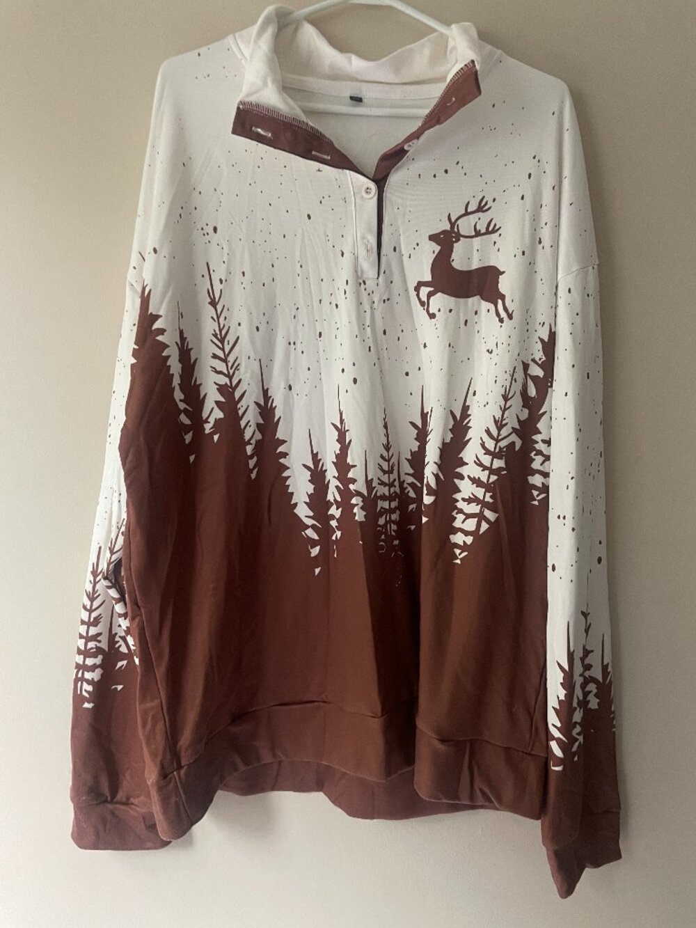 Christmas Reindeer Forest Pullover